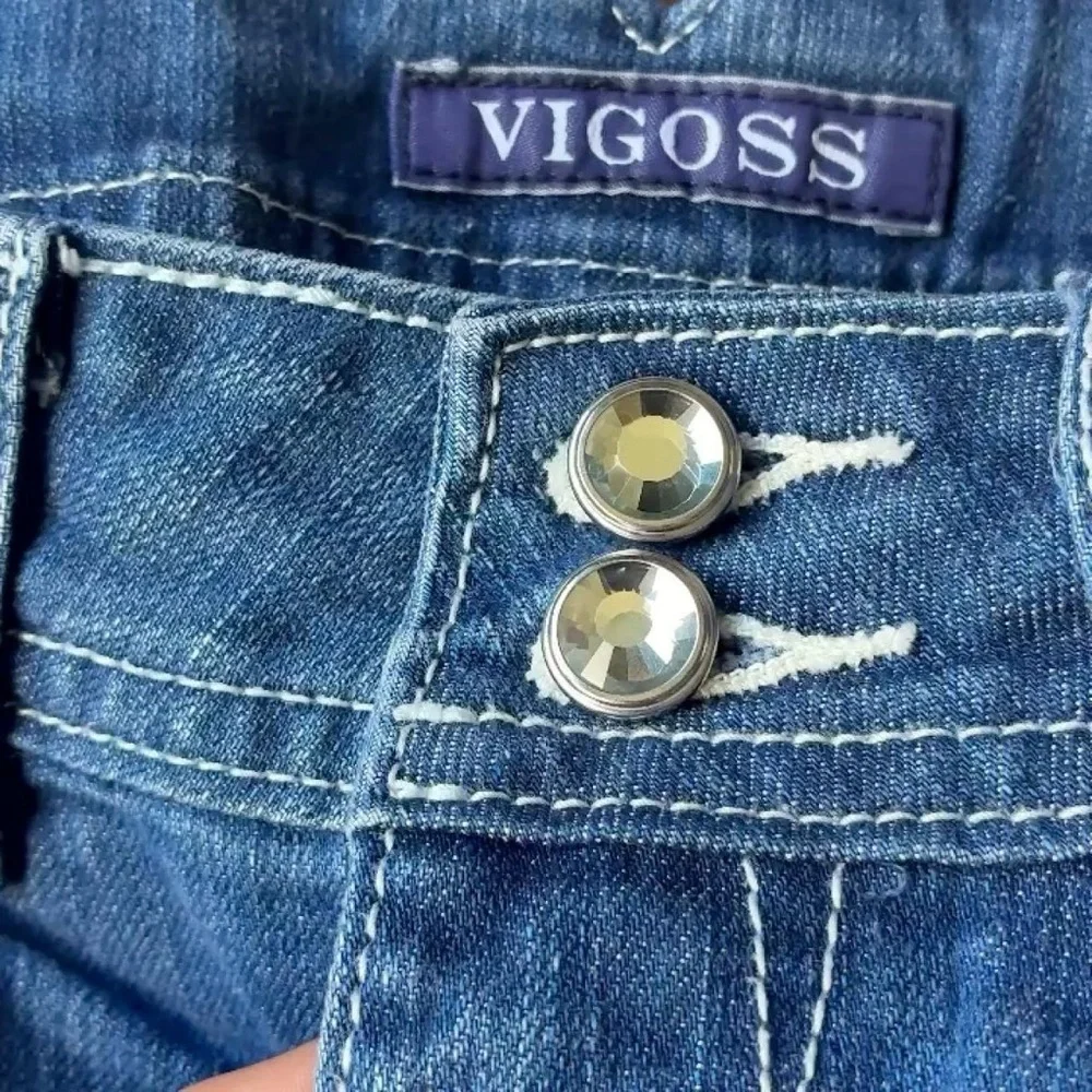 Y2K Jean shorts vigoss shorts  25 waist 3 length - Picture 7 of 7